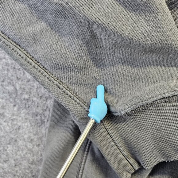 Vintage American Eagle Outfitters Pullover Logo Hoodie Gray Embroidered Mens XL - Picture 5 of 12